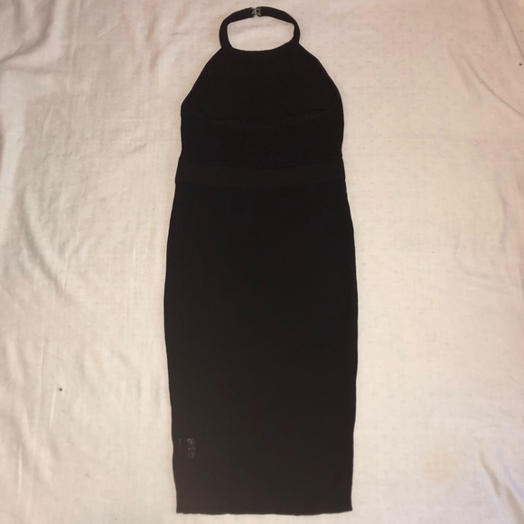 Rehab Vintage Style BodyCon Knit LittleBlackDress - Picture 2 of 9